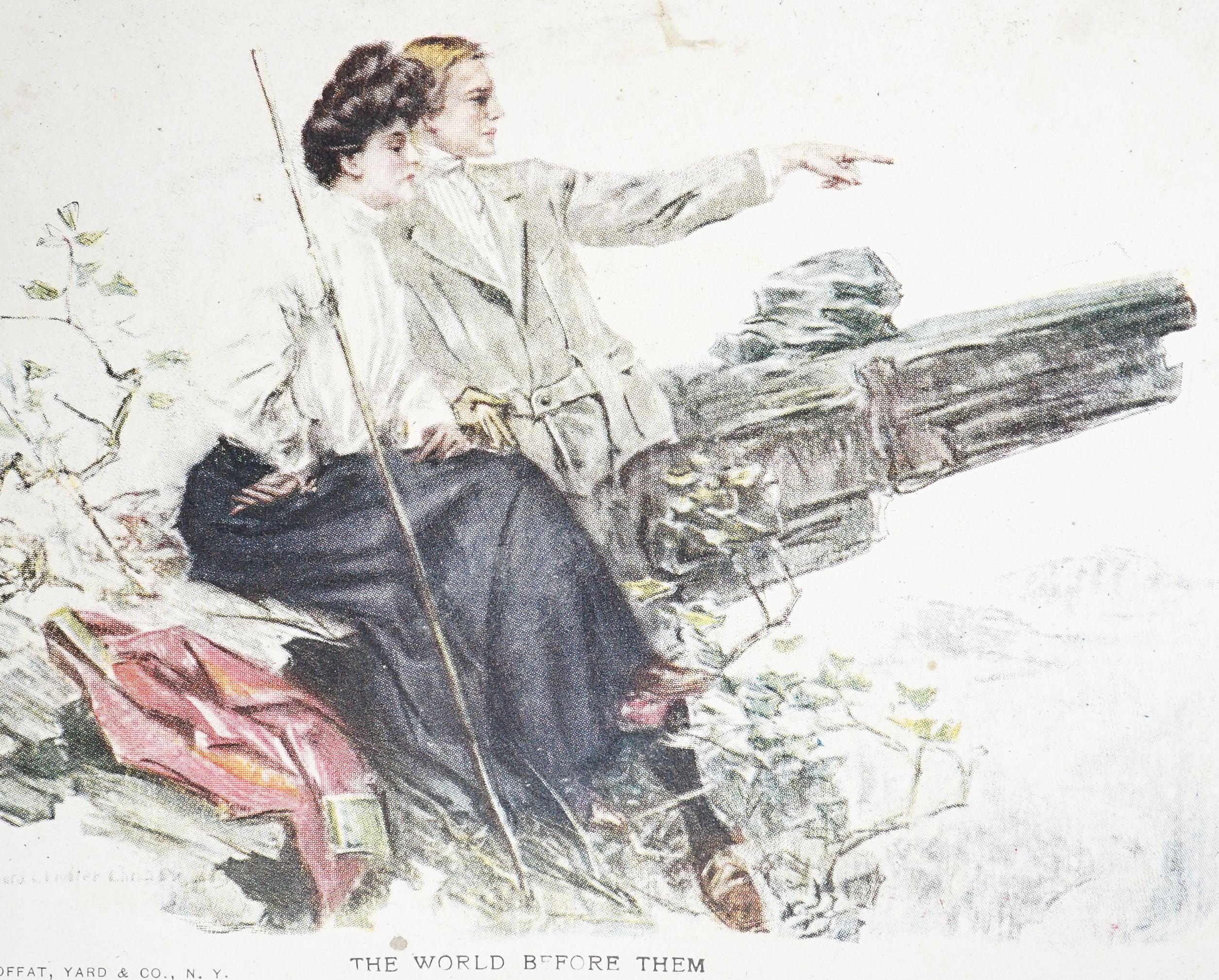 An album of Edwardian and later postcards and etchings including C Dana Gibson, pictorial Comedy, romantic etc